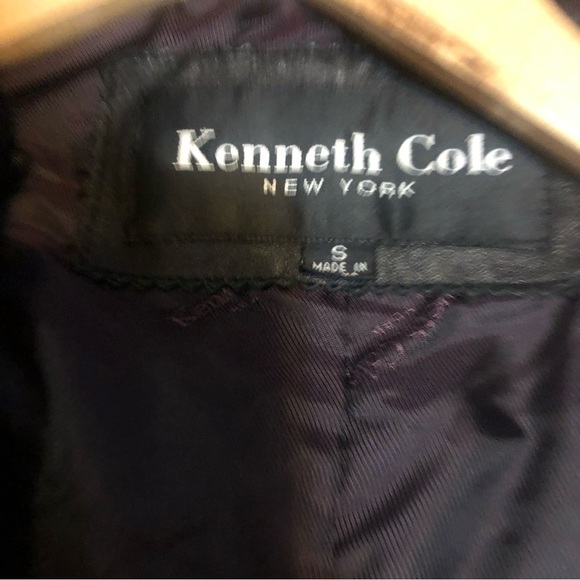 Kenneth Cole Reaction Ladies Brown Leather Jacket Blazer size Small - Picture 9 of 10